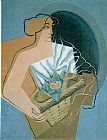Basket Canvas Paintings - Woman with a Basket